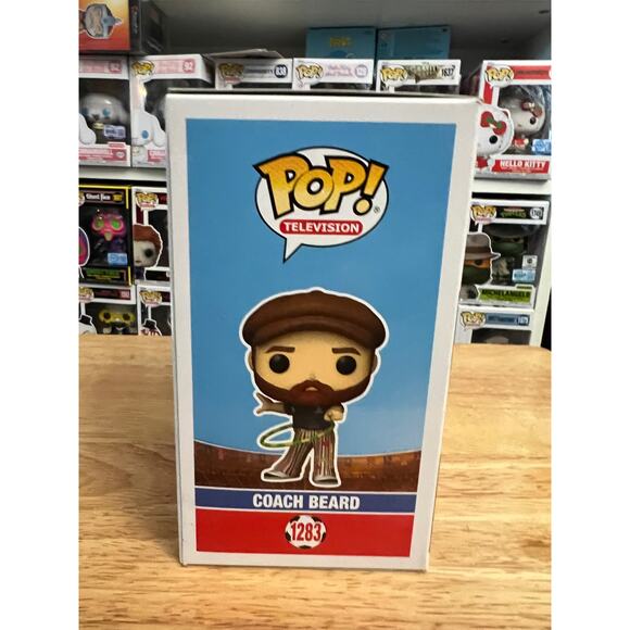 VAULTED LE EXC Coach Beard Ted Lasso Funko Pop #1283 Television Hula Hoop TV - Picture 2 of 6